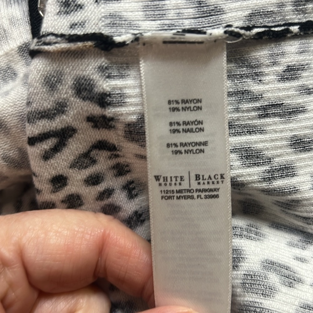 WHBM Leopard Ribbed Cardigan - Picture 5 of 6